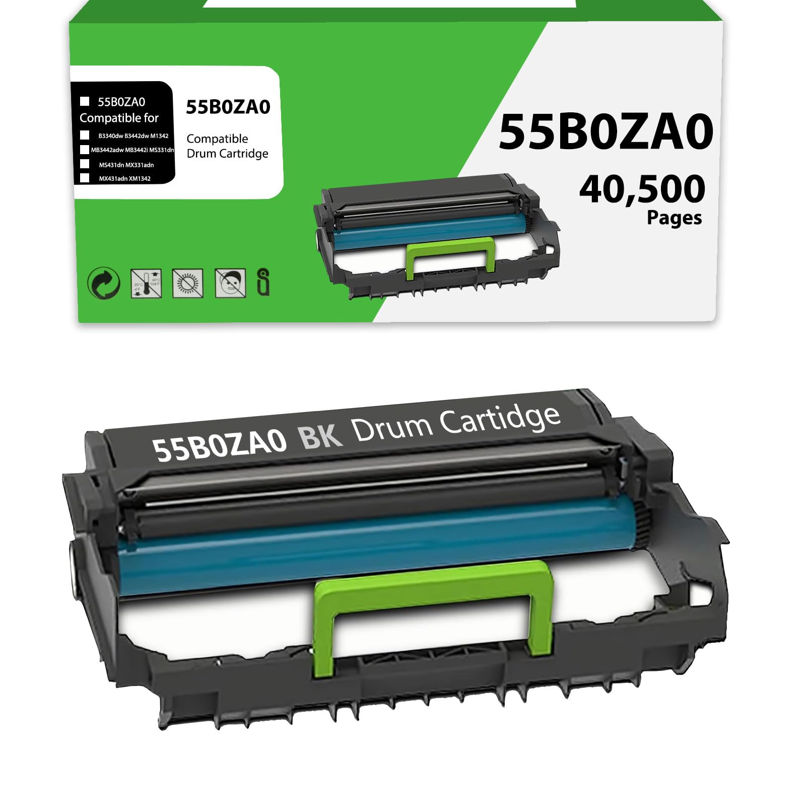 Amazon.com: 55B0ZA0 Imaging Unit 55B0ZA0 Drum Unit Compatible for